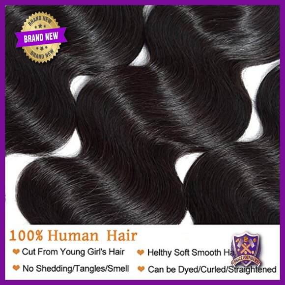 100% Brazilian Human Hair Body Wave Bundles 18-22 Inch 3 Pack main image 4